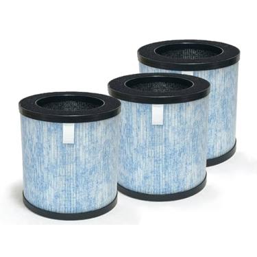 Imagem de Nispira Substituição do filtro HEPA verdadeiro de carbono ativado 3 em 1 MJ002h para purificador de ar Pomoron MGK21J02 parte MJ002H-RF | Remove fumaça, COV químicos, odor, pelos de animais | 3 pacotes