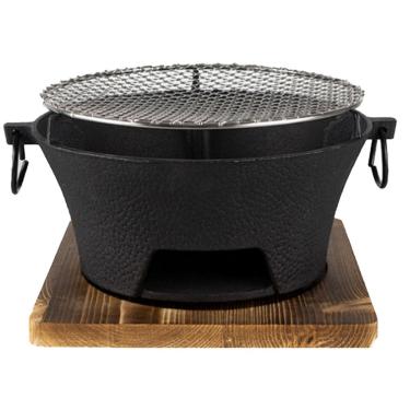 Imagem de Panela Ferro Fundido Multifuncional Churrasqueira Fritadeira a Carvão Camping WCT FITNESS