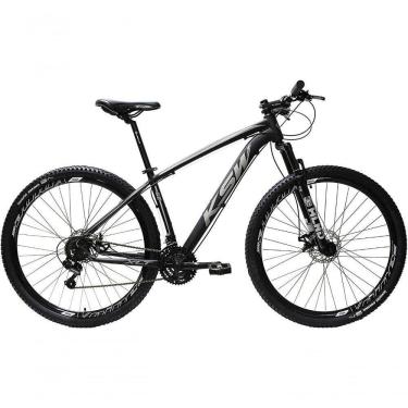 Imagem de Bicicleta Aro 29 Ksw 24v Shimano Freios A Disco Garfo Rígido - Preto-prata - 15"