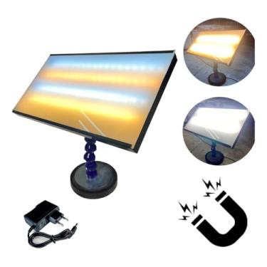 Imagem de Luminária Martelinho De Ouro Led Branco + Amarelo Magnética