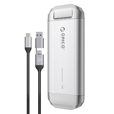 Imagem de ORICO SSD externo de 3700 MB/s de 2 TB, compatível com Thunderbolt 4/3, USB4.0 para 40 Gbps, unidade de estado sólido portátil com cabo USB C 2 em 1, para smartphone USB-C, tablets, PC e Mac, PSSD -