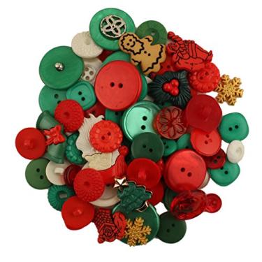 Imagem de (Santa's) - Buttons Galore Christmas Grab Bag with Craft and Sewing Buttons, 180ml