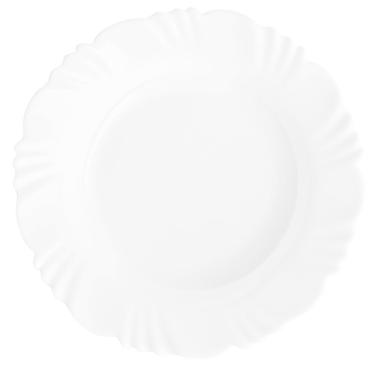 Imagem de Conjunto De Pratos Opaline Pétala Fundo 24 Peças Branco