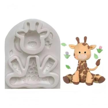 Imagem de Molde Silicone Safari Girafa Cute