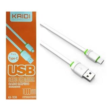 Imagem de Cabo Carregador Dados Rápido Tipo-C 1 Metro KD-TC30 - Kaidi
