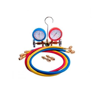 Imagem de "Kit Manifold com Visor Hulter Mangueira 5/16" 90cm HT5536HF"