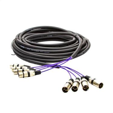 Imagem de MultiCabos com Conectores XLR 4 Vias - Cirilo Cabos 1 Metro - CIRILOCA