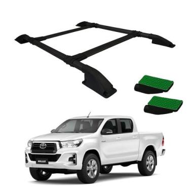 Imagem de Rack De Teto Hilux 2005 a 2011 2012 2013 2014 2015 Preto CD - VF