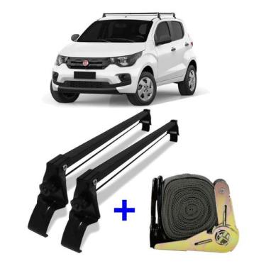 Imagem de Rack De Teto Fiat Mobi 16 Até 19 Bagageiro + 1 Cinta Catraca - VHIP