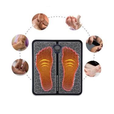 Imagem de Tapetinho Massageador Elétrico Pulsos Pés e Pernas Muito Conforto - Mo