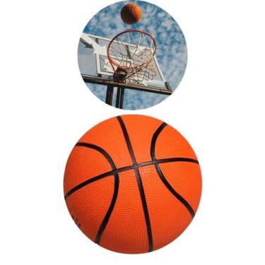 Imagem de Bola De Basquete de Borracha com Textura Bolas de Basketball Tamanho 7