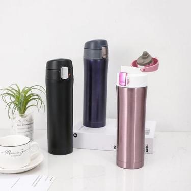 Imagem de Garrafa Térmica 500ml Squeeze Academia Alumínio Fitness Água - 500 ML 