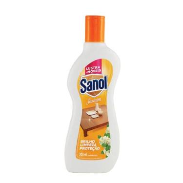 Imagem de Lustra Móveis Sanol Jasmim Brilho Limpeza Proteção 200ml