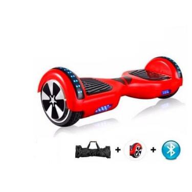 Imagem de Hoverboard 6.5 Polegadas Vermelho - Bluetooth, Led Lateral e Frontal e