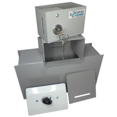 Imagem de Caixa Dinheiro Gaveta Organizador Mdf 8 Divisórias 34x26cm - Cofres Lo