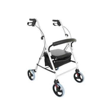 Imagem de Andador com 4 Rodas Assento e Cesta D12 - Dellamed
