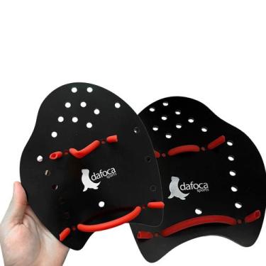 Imagem de Palmar de Natação Hand Paddle DF1051-G Grande Preto Dafoca Sports