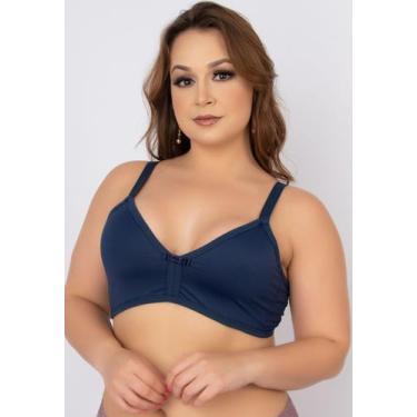 Imagem de Sutiã Plus Size Poliamida Sem Bojo Alça Reforçada - WLS Modas, M, Mari