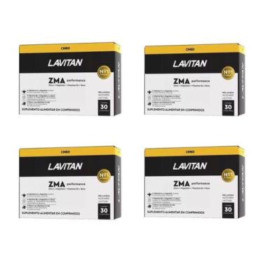 Imagem de Kit 4 Lavitan ZMA Performance 30 Comprimidos Vitaminas