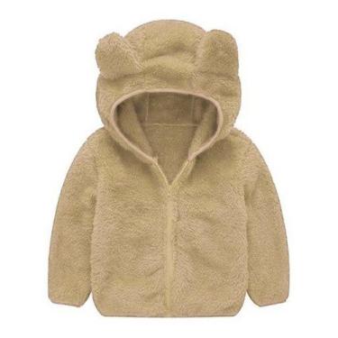 Imagem de Jaqueta Infantil Menino Urso Inverno Fleece Plush Inverno - anjo da ma