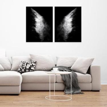 Imagem de Quadro Decorativo Asas De Anjo Angel'S Wings 2 Peças 60X80Cm - Midiapo
