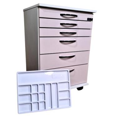 Imagem de Beauty Rose Mesa Auxiliar Clínica Podologia Estética - Deki Móveis Clí