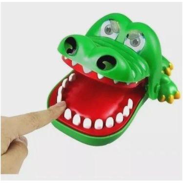 Imagem de Jogo Infantil Brinquedo Dentista Crocodilo Morde Dedo Desafio Jacaré -