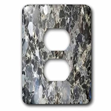 Imagem de 3D Rose LSP_252652_6 Imagem de Granito Cinza e Marrom 2 Plugues