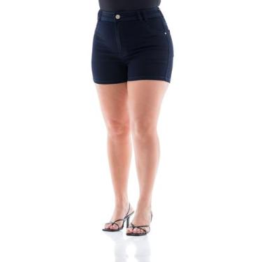 Imagem de Shorts Jeans Feminino Arauto Hot Pants Megaflex - Arauto Jeans, Azul e