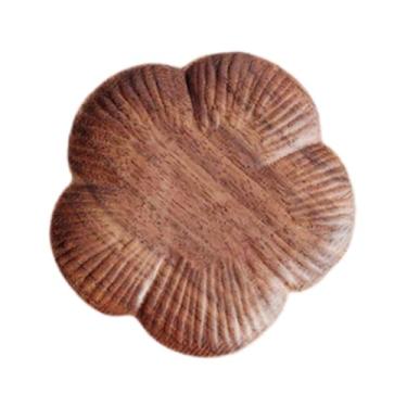 Imagem de Bothyi Porta-copos de madeira para canecas de café, bandeja de chá, decoração portátil multiuso, porta-copos para bebidas, para café, apartamento, Ameixa