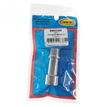 Imagem de Extensor Cromado Prolongador Medio Torneira Chuveiro 1/2'' - Emavah