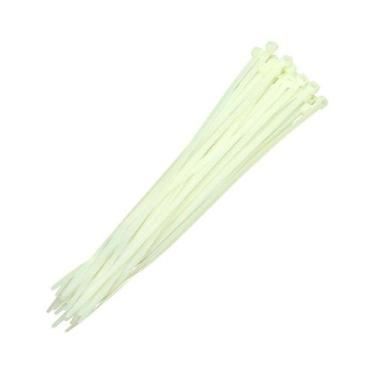 Imagem de Abraçadeiras De Nylon Para Lacre Brancas 4,8mmx350mm Brasfort