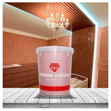 Imagem de Cimento Aveludado Perolizado Rose Gold 1,6 Kg - Stone Colors