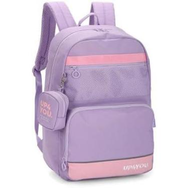 Imagem de Mochila Escolar Juvenil Laptop Up4You Lilás MJ46541UP