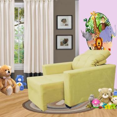 Imagem de Poltrona De Amamentação E Decoração Quarto Sala Reclinável Leticia - M