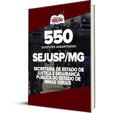 Imagem de Caderno SEJUSP-MG - 550 Questões Gabaritadas - Apostilas Opção