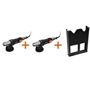 Imagem de 02 Politrizes Profissional Sterk Roto Orbital Suporte Duplo, 220V/220V