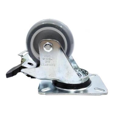 Imagem de Rodízio Giratório Com Freio Até 60 kg 3" - Schioppa GL 312 BP