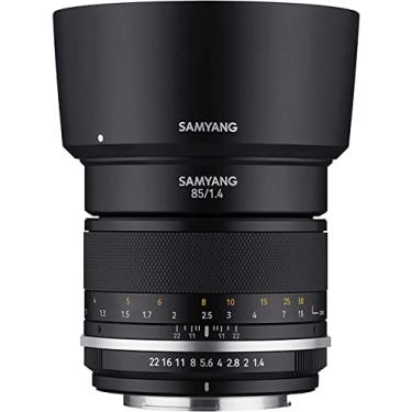 Imagem de Samyang MK2 85 mm F1.4 Lente teleobjetiva selada para Canon EF (MK85-C)
