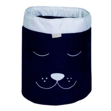 Imagem de Cesto Organizador Para Brinquedos  - Bebê & Enxoval, Cachorro Marinho/