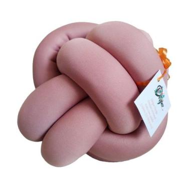 Imagem de Almofada de Nó Escandinavo Várias Cores - Díspar Design, Rosa Antigo