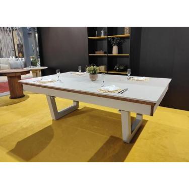 Imagem de Mesa de Sinuca/Bilhar com Tampo de Jantar - 2,20x1,20 - Nelson Bilhare