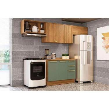 Imagem de Kit Cozinha Modulada 5 Peças Botanic (3Aéreos+1Balcão+1Complemento) M6