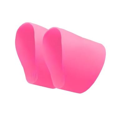 Imagem de Dynwave Faixas de cadarço de futebol Protetores de cadarço de chuteira de futebol Capas flexíveis de silicone para cadarços de tênis de futebol e rúgbi, Rosa