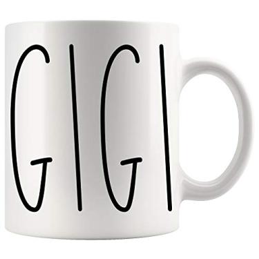 Imagem de Caneca Gigi | Caneca de café estilo Gigi Rae Dunn | Inspirada em Rae Dunn | Dia das Mães/Dia dos Pais | Caneca de café de família para presente de aniversário para a melhor xícara de café Gigi Ever