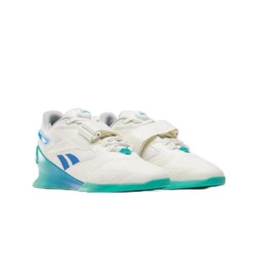 Imagem de Reebok Tênis masculino Legacy Lifter II, Giz/verde desencadeado/azul cinético, 44