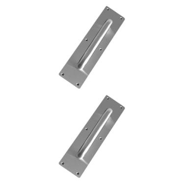 Imagem de WeiLaiKeQi 2 puxadores de porta dos pces puxam placas puxadores resistentes para o escritório público, 30cm X 8cm X 0.12cm