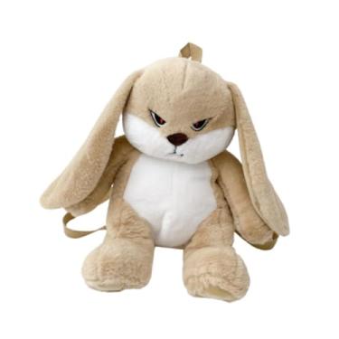 Imagem de Dynwave Pelúcia Mochila Animal Mochila Brinquedo de Pelúcia Elegante Soft Cartoon Bunny Mochila Boneca Recheada para Adolescentes Adultos Crianças
