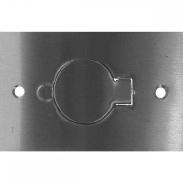 Imagem de Placa Piso Aluminio 4X2''Tomada Universal''Com 1 Tampa Unha Pa42Tu - S