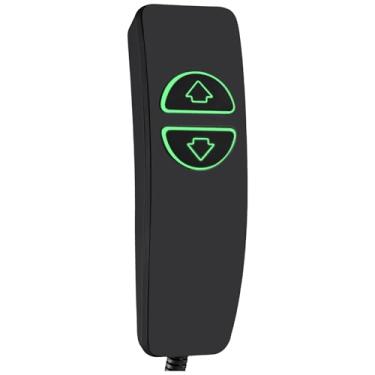 Imagem de Liftup Controle remoto manual Hommoat para cadeira de elevação elétrica e reclinável elétrica, aparelho remoto de substituição com 5 pinos, 2 botões iluminados CD001 (preto)